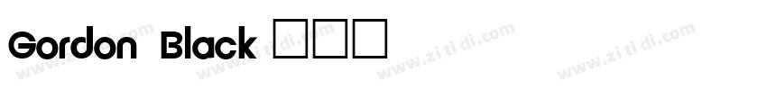 Gordon Black字体转换